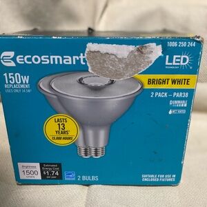 150w Bright White LED Bulbs - 2 Pack
